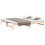Berkfield Pull-out Day Bed without Mattress 2x(90x200) cm Solid Wood Pine 3