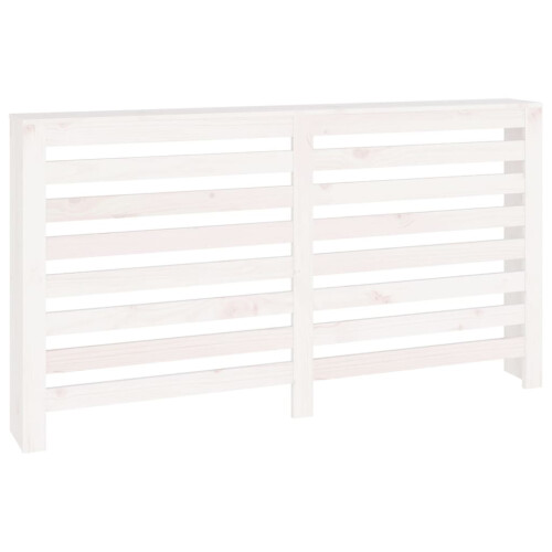 Berkfield Radiator Cover White 153x19x84 cm Solid Wood Pine 1