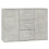 Berkfield Sideboard Concrete Grey 91x29.5x65 cm Engineered Wood 2