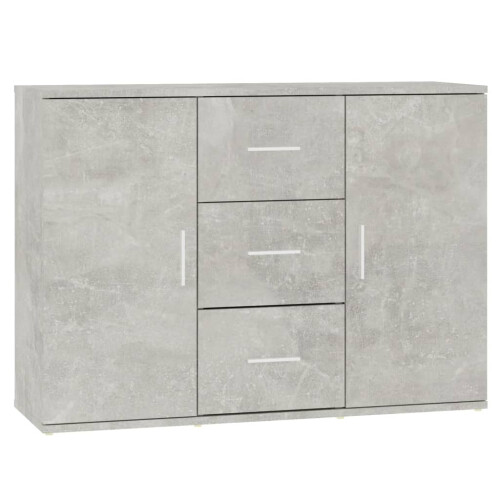 Berkfield Sideboard Concrete Grey 91x29.5x65 cm Engineered Wood 1
