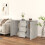 Berkfield Sideboard Concrete Grey 91x29.5x65 cm Engineered Wood 3