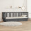 Berkfield Day Bed without Mattress Grey 80x200 cm Solid Wood Pine 4