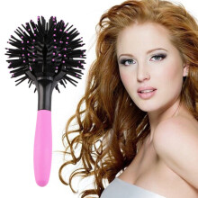 Hair Detangling Brush 3D Styling Round Brush with 360 Degree Ball Design for Volumizing and Scalp Massage
