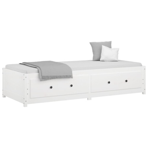 Berkfield Day Bed without Mattress White 90x200 cm Solid Wood Pine 2