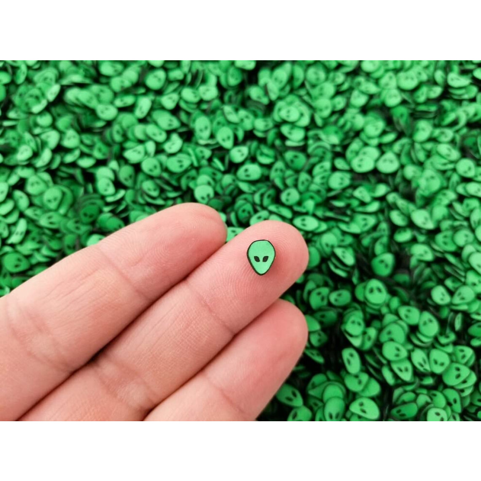 Alien Polymer Clay Slices for Nail Art Decorations UFO Theme Faux Sprinkles 15g ReadyâtoâUse Bag