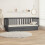 Berkfield Day Bed without Mattress Grey 75x190 cm Small Single Solid Wood Pine 4