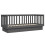 Berkfield Day Bed without Mattress Grey 75x190 cm Small Single Solid Wood Pine 7