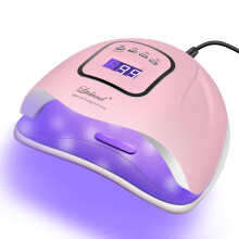 Professional 150W UV LED Nail Lamp Gel Polish Dryer with Auto Sensor, LCD Display and 4 Timer Modes for Salon and Home Use