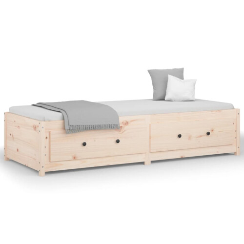 Berkfield Day Bed without Mattress 90x190 cm Single Single Solid Wood Pine 1