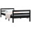 Berkfield Bed Frame without Mattress Black 75x190 cm Small Single Solid Wood Pine 3