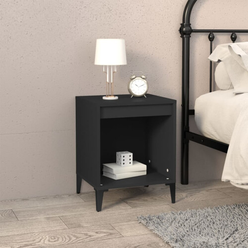 Berkfield Bedside Cabinets 2 pcs Black 40x35x50 cm 2