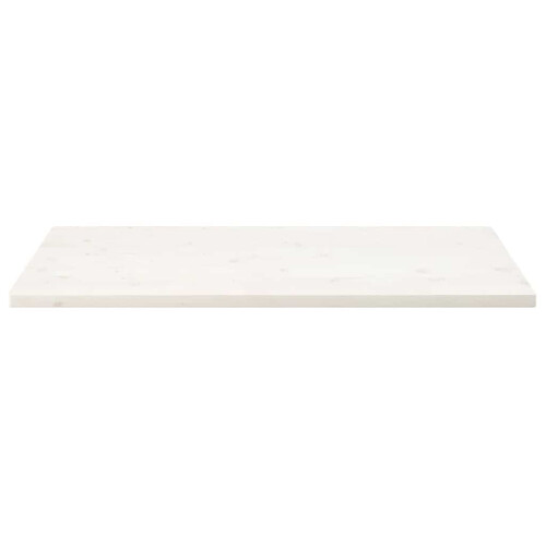 Berkfield Table Top White 110x60x2.5 cm Solid Wood Pine Rectangular 2