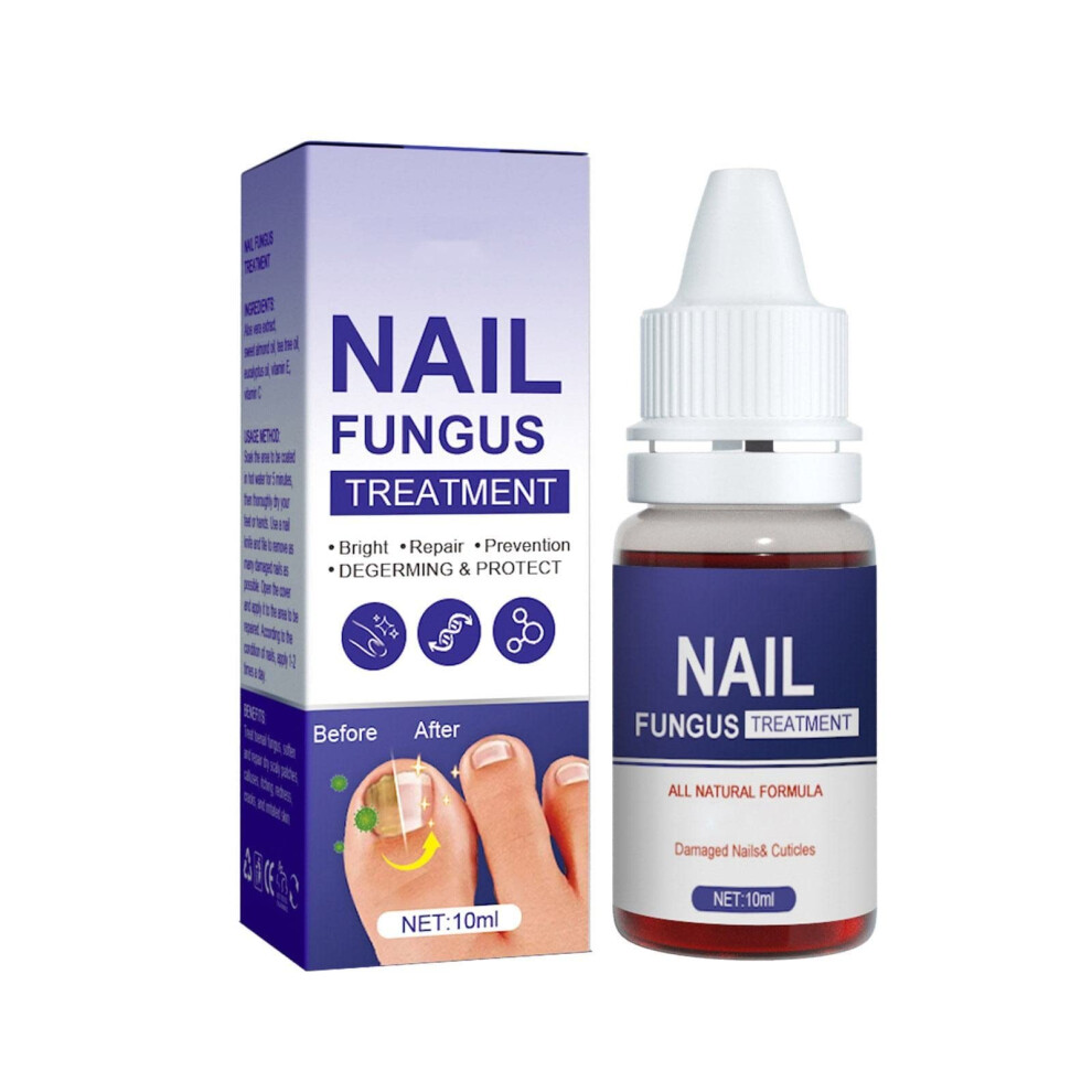 Pink Nail Solution 10Ml With Natural Extract Formula And Strengthener For Damaged Fingernails And Toenails