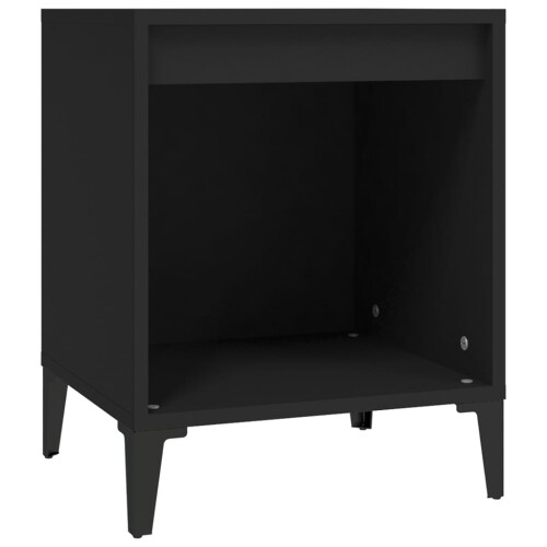 Berkfield Bedside Cabinet Black 40x35x50 cm 1