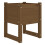Berkfield Planter Honey Brown 40x40x52.5 cm Solid Wood Pine 2