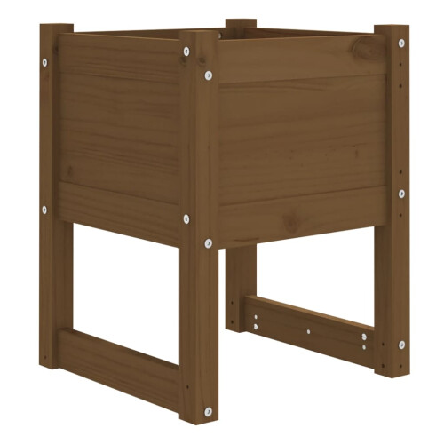 Berkfield Planter Honey Brown 40x40x52.5 cm Solid Wood Pine 1