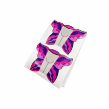 Hot Pink Nail Extension Forms 100 Pack with Self Adhesive Hold, Universal Fit and Waterproof Layer