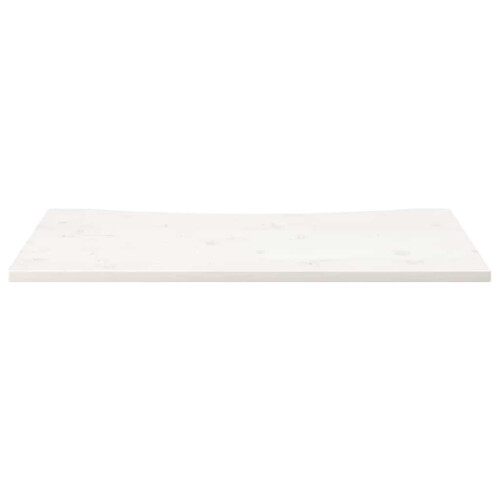 Berkfield Desk Top White 110x60x2.5 cm Solid Wood Pine 2