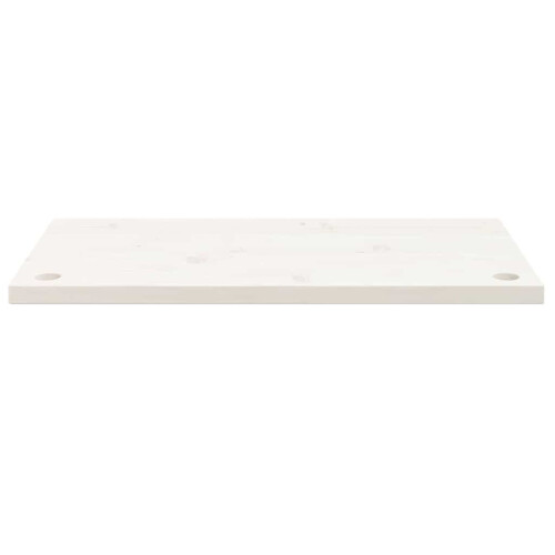 Berkfield Desk Top White 80x40x2.5 cm Solid Wood Pine 2