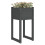 Berkfield Planters 2 pcs Grey 40x40x81 cm Solid Wood Pine 3