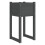 Berkfield Planters 2 pcs Grey 40x40x81 cm Solid Wood Pine 4