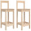 Berkfield Bar Chairs 2 pcs 40x41.5x112 cm Solid Wood Pine 2