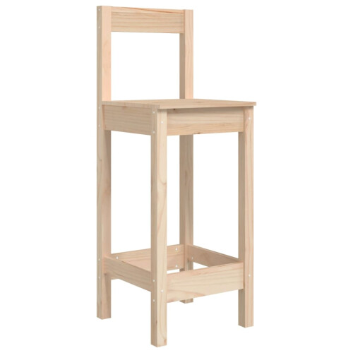 Berkfield Bar Chairs 2 pcs 40x41.5x112 cm Solid Wood Pine 2