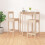 Berkfield Bar Chairs 2 pcs 40x41.5x112 cm Solid Wood Pine 6