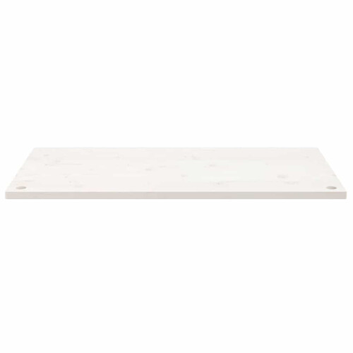 Berkfield Desk Top White 110x60x2.5 cm Solid Wood Pine 2