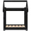 Berkfield Dog Bed Black 61x50x70 cm Solid Wood Pine 5