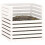 Berkfield Composter White 80x80x78 cm Solid Wood Pine 4