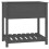 Berkfield Planter with Shelf Grey 82.5x54x81 cm Solid Wood Pine 2