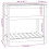 Berkfield Planter with Shelf Grey 82.5x54x81 cm Solid Wood Pine 8