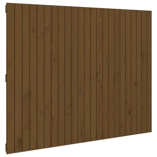 Berkfield Wall Headboard Honey Brown 146.5x3x110 cm Solid Wood Pine 1