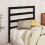 Berkfield Bed Headboard Black 95x4x100 cm Solid Wood Pine 3