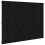 Berkfield Wall Headboard Black 146.5x3x110 cm Solid Wood Pine 2