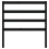 Berkfield Bed Headboard Black 95x4x100 cm Solid Wood Pine 4