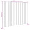 Berkfield Wall Headboard Black 146.5x3x110 cm Solid Wood Pine 8