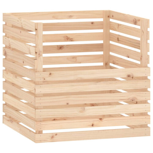 Berkfield Composter 80x80x78 cm Solid Wood Pine 1
