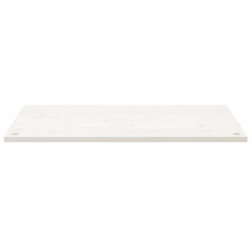 Berkfield Desk Top White 100x60x2.5 cm Solid Wood Pine 2