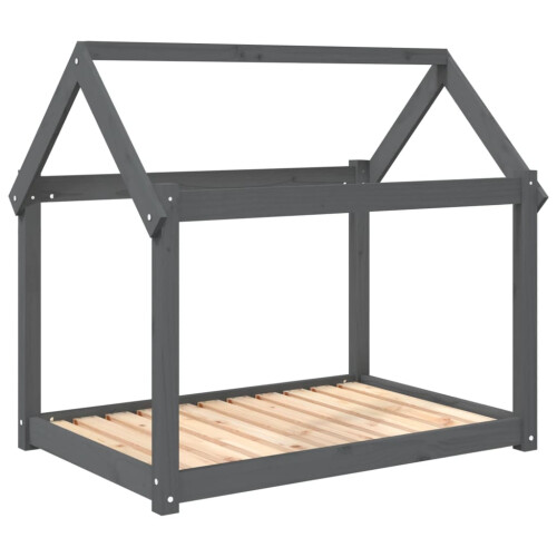 Berkfield Dog Bed Grey 101x70x90 cm Solid Wood Pine 1