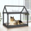 Berkfield Dog Bed Grey 101x70x90 cm Solid Wood Pine 3