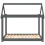Berkfield Dog Bed Grey 101x70x90 cm Solid Wood Pine 5