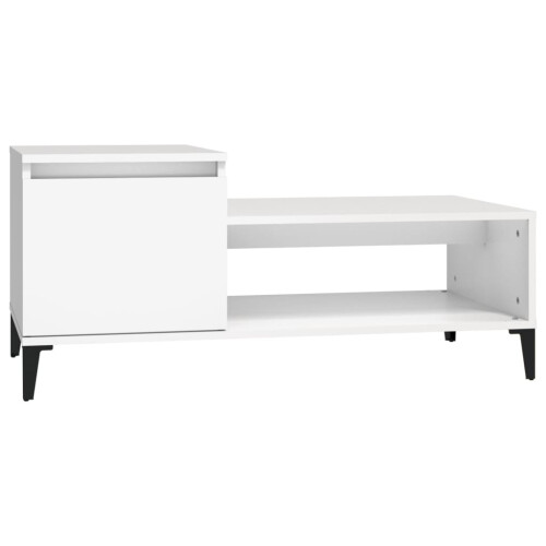 Berkfield Coffee Table White 100x50x45 cm Engineered Wood 1
