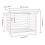Berkfield Firewood Rack White 108x73x79 cm Solid Wood Pine 8