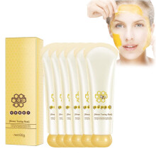 Honey Peel Off Face Mask 6Pcs Blackhead Remover Mask with Deep Cleansing and Gentle Honey Nourishment