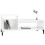 Berkfield Coffee Table High Gloss White 100x50x45 cm Engineered Wood 4
