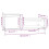 Berkfield Coffee Table High Gloss White 100x50x45 cm Engineered Wood 10