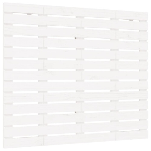 Berkfield Wall Headboard White 126x3x91.5 cm Solid Wood Pine 1