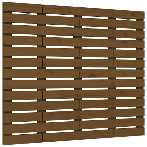 Berkfield Wall Headboard Honey Brown 96x3x91.5 cm Solid Wood Pine 1